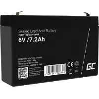 Green Cell 6V 7.2Ah Agm Vrla Battery For Alarms, Cash Registers & Toys