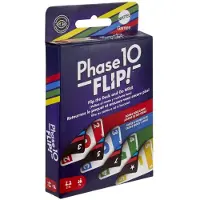 Mattel Games Phase 10 Flip Card Game Jeu de cartes familial avec cartes recto verso Comprend des phases sp ciales bas es sur les couleurs pour 2