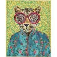 J-Line Decoration murale tigre popart toile mix small