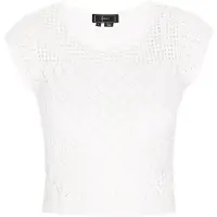 Faina Tops en tricot blanc cassé