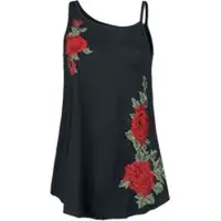 Innocent Top de - Débardeur Roses Rouges - S - 3XL - pour Femme - noir - Taille M