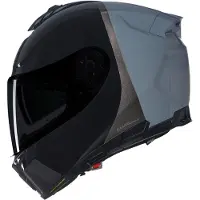 Nolan N80-8 Special Paint N-Com Helm, schwarz/grau, 2XL (64)