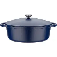 GSW Casserole avec Couvercle GSW 717328 Bleu Acier inoxydable 7 L