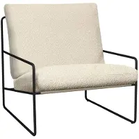 Ferm Living Desert Canapé d'extérieur 1 place Pure Bouclé Off-White | Black
