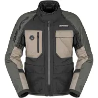 Spidi Veste textile imperméable Crossmaster 2 H2Out pour moto, vert foncé, taille 3XL