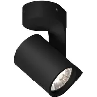 Wever & Ducre Sqube sur base 1.0 Spot de plafond Black | 3000K | LED Integrated