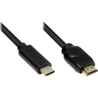 GOOD CONNECTIONS Adapterkabel USB-C an HDMI 2.0 schw. 5m