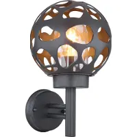 Globo Lighting lampe d'extérieur acier inoxydable anthracite, 1x E27 LED