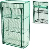 Merkloos Mini-serre 46 x 24 x 80 cm - Vert