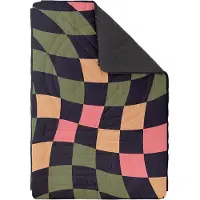 Voited - Couverture de camping 4 en 1 - Fleece Blancket Wavecheck - Kaki