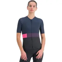 Sportful Snap Short Sleeve Jersey Bleu,Gris XL Femme