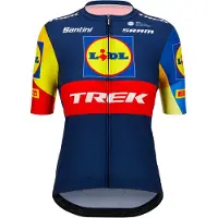 Santini Lidl Trek Short Sleeve Jersey Multicolore M Femme
