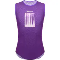 Santini Liege Bastogne Sleeveless Base Layer Violet XS Homme