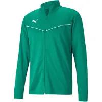 Puma Vestes d’entraînement 'TeamRise' vert gazon / blanc