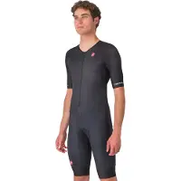 Castelli Combinaison de triathlon à manches courtes Core, noir, taille S, homme, noir, taille S