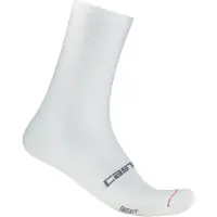 Castelli Chaussettes Espresso 18 Blanc, Taille S/M