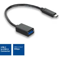 ACT AC7340 Câble OTG USB3.2 Gen1, USB-C vers USB-A femelle, 20 cm