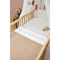Meyco Baby Love you to the moon & back Bettlaken klein - sand