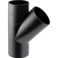 Geberit Dérivation GE PE, pour montage horizontal, 45 degrés, d 200/200 mm, 370146, 1 pièce.