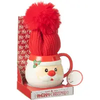 J-Line Tasse+bonnet pere noel boite cadeau ceramique mix