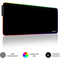 Subblim Premium Mouse Pad Noir 90 x 40 cm