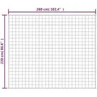 vidaXL Couverture lestée Crème clair 220x260 cm 11 kg Tissu