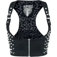 Heartless Veste Sans Manches Gothic de - Devina - S - XL - pour Femme - noir - Taille L