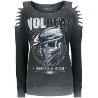 Volbeat Sweat-shirt de - Bandana Skull - S - XXL - pour Femme - gris - Taille S