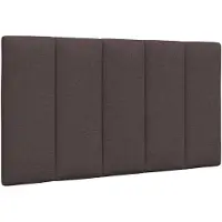 vidaXL Coussin de tête de lit "Hanko" brun foncé 80 cm Tissu