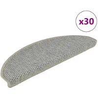 vidaXL Tapis d'escalier autocollants 30 pcs 65x21x4 cm vert clair