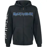Iron Maiden Sweat-shirt zippé à capuche de - Fear Of The Dark - S - XXL - pour Homme - noir - Taille XL