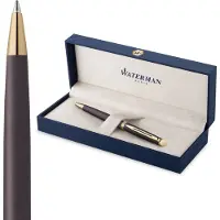 Waterman Hémisphère Understated Edition- Kugelschreiber (Noir, Noir, Noir de lave, Or, 1x)