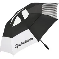 TaylorMade Double Canopy Umbrella Parapluie Black/White