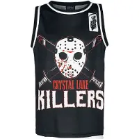 Innocent Clothing Europe Ltd Maillots Gothic de - Crystal Lake Killers - S - 3XL - pour Unisexe - noir/blanc/rouge - Taille XL