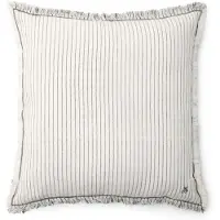 Marc O'Polo Coussin Décoratif Fine Stripe Anthracite (50 x 50 cm)