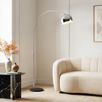 LumenXL Lampadaire incliné, chrome - Bowie
