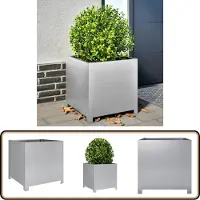 vidaXL Jardinière 50x50x50 cm acier galvanisé