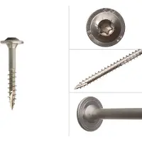 Wovar Vis à tête plate acier inoxydable A4 6 x 40 mm Torx 25 - boîte 100 pièces