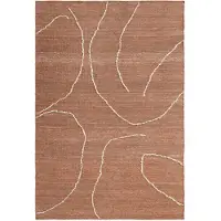 Ferm Living Gessoto Tapis en Jute Terracotta|Off-White | 140 x 200 cm