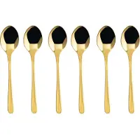Sambonet Taste Pvd Espresso Set Spoon Set 6 Units Doré