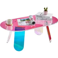 Vevor Table Acrylique - Vevor - 950 X 500 X 350 Mm,12 Mm D'épaisseur Charge Maximale 25 Kg,Pour Chambre Balcon Café