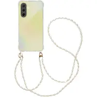 IMoshion Coque avec dragonne + bracelet - Perles pour Samsung Galaxy A36 - Transparent