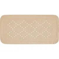 Spirella Tapis Fond de baignoire PVC ALASKA 91x36cm Beige Bahamas