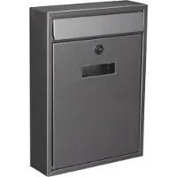 Toolland Boîte aux lettres - Inox - 26 x 8 x 36 cm -