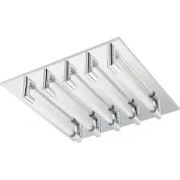 Eglo Lampe de plafond Velarde Chrome à 5 lumières
