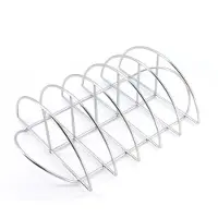 Grill Guru Support pour grillades Spare Rib Support Spare Rib Rack Acier inoxydable