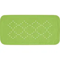 Spirella Tapis Fond de baignoire PVC ALASKA 91x36cm Vert Kiwi