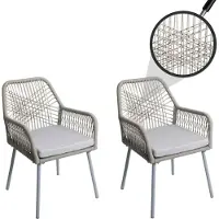 MCW Chaise de jardin -O12 (lot de 2)