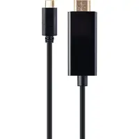 Cablexpert USB-C auf HDMI Adapter, schwarz 4k@30 Hz