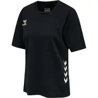 Hummel T-shirt fonctionnel 'Referee Chevron' gris / noir / blanc